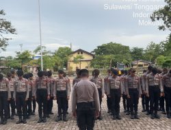 Subsatgas Pam Objek Zona C Gelar Apel Serpas Pengamanan Kampanye Gubernur dan Wakil Gubernur Sultra